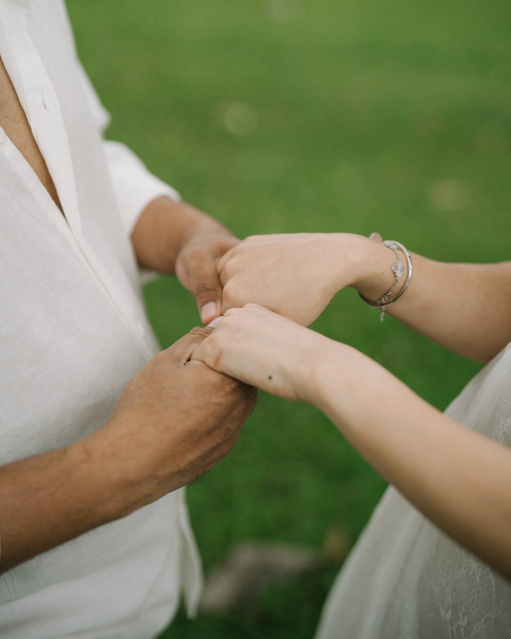 The proposal — hands holding the promise